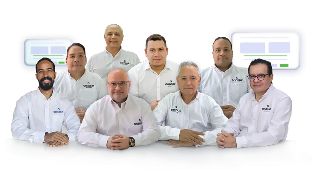 Equipo de especialistas y consultores técnicos de Consein Latam para el webinar de tendencias empresariales 2026.